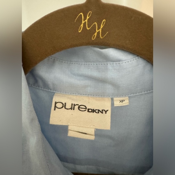 Pure DKNY Light Blue Midi Dress with long sleeve. SizeXP - Picture 4 of 13